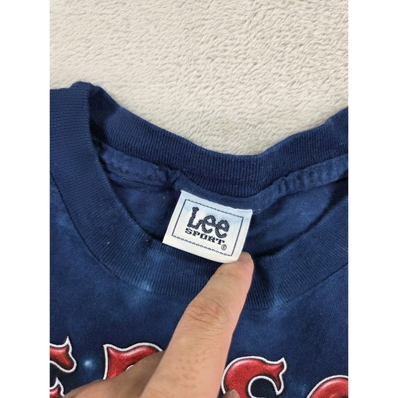 Vintage Boston Red Sox T Shirt‎ Mens Large Tie Dye Lee Sport - Picture 7 of 8